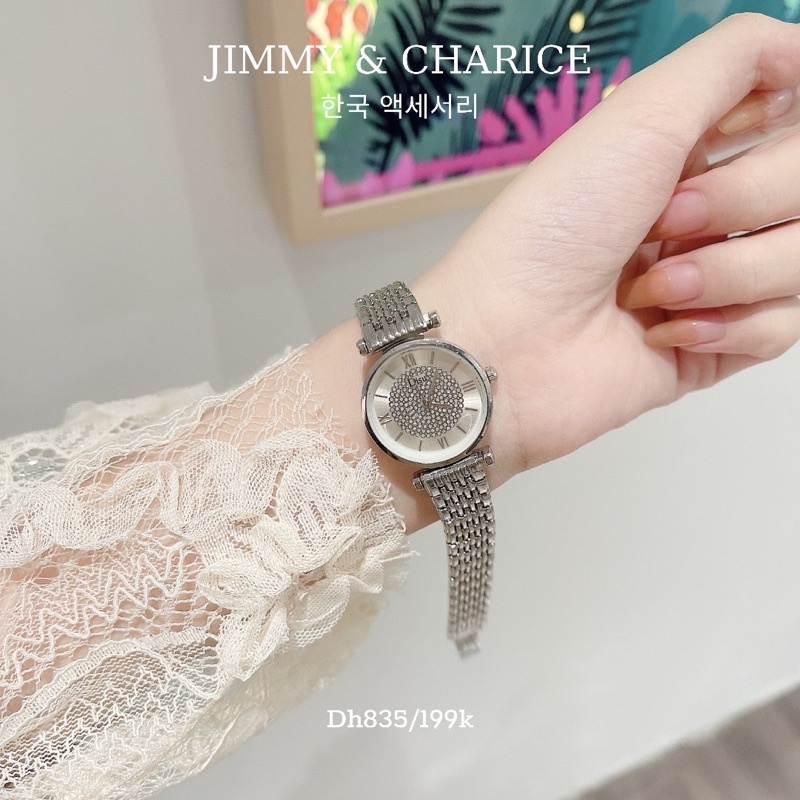 Đồng Hồ Nữ Jimmy & Charice kim loại dây mành cao cấp