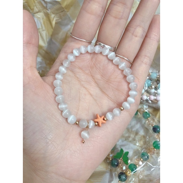 Vòng tay mắt mèo mix sao