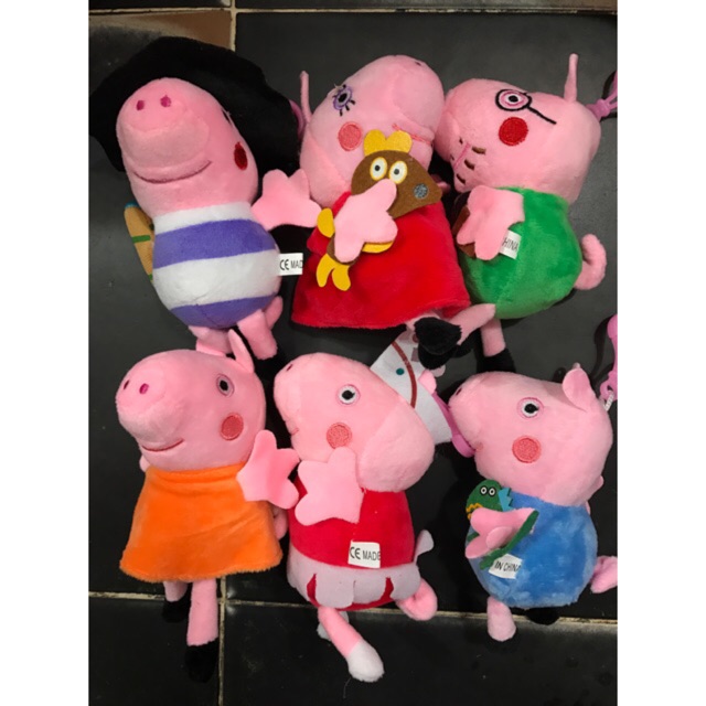 Móc Khoá Gia Đình HEO PEPPA,Lông Nhung Mịn,HÀNG CÓ SẴN