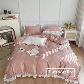 Bộ chăn ga phi lụa hoa cúc 4 món