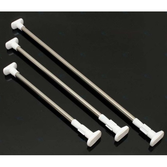 Thanh Treo Rèm Cửa / Tắm INOX đa năng cao cấp - Không Cần Khoan Tường ( loại 50~80cm)