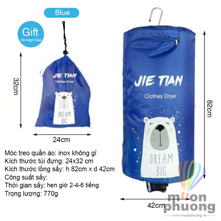 [FRSHIP 70K] Máy sưởi - máy sấy quần áo du lịch mini siêu gọn nhẹ [MUÔN PHƯƠNG SHOP]