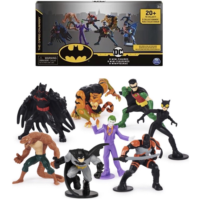 Bộ 8 nhân vật DC Batman cả anh hùng và phản diện mini