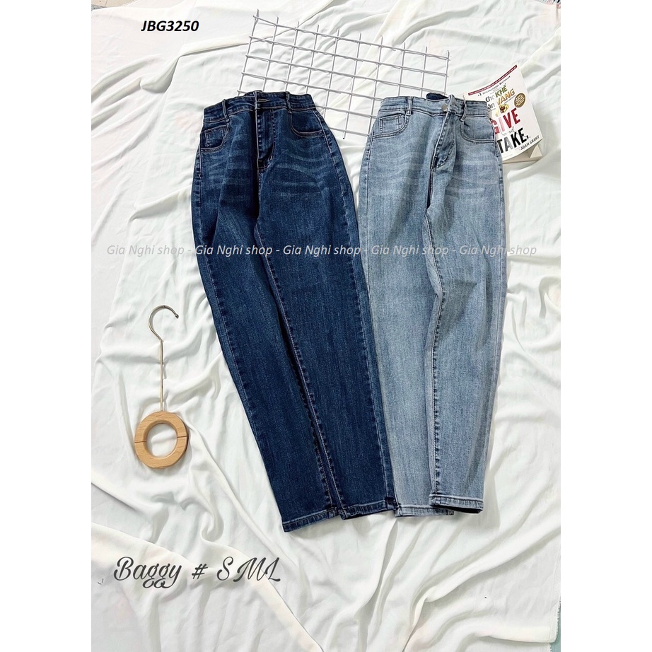 Quần Baggy Nữ Jeans Co Giãn Form Đẹp JBG3250