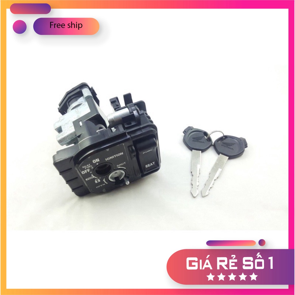Bộ ổ khoá điện, bộ ổ khoá cổ xe HONDA LEAD 125 đời 2015 hàng cao cấp loại 1, khoá như ZIN theo xe