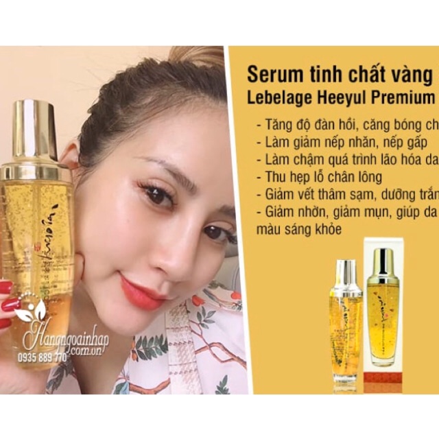 Serum tinh chất vàng 24k Lebelage Heeyul  Premium Gold Hàn quốc 130ml