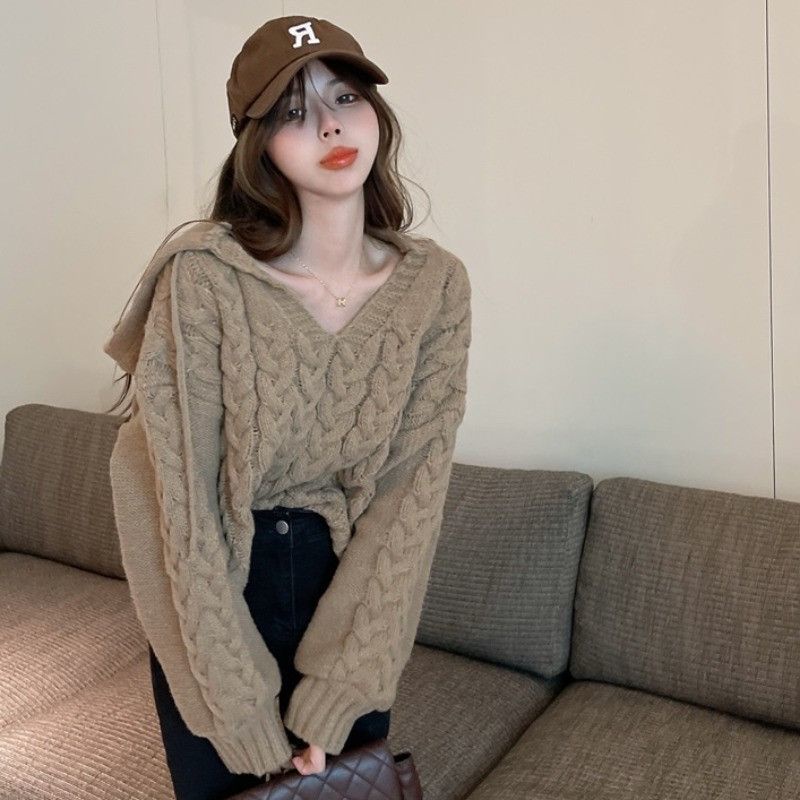 Áo Sweater Có Mũ Trùm Thiết Kế Mới Thời Trang Dành Cho Mùa Thu Đông