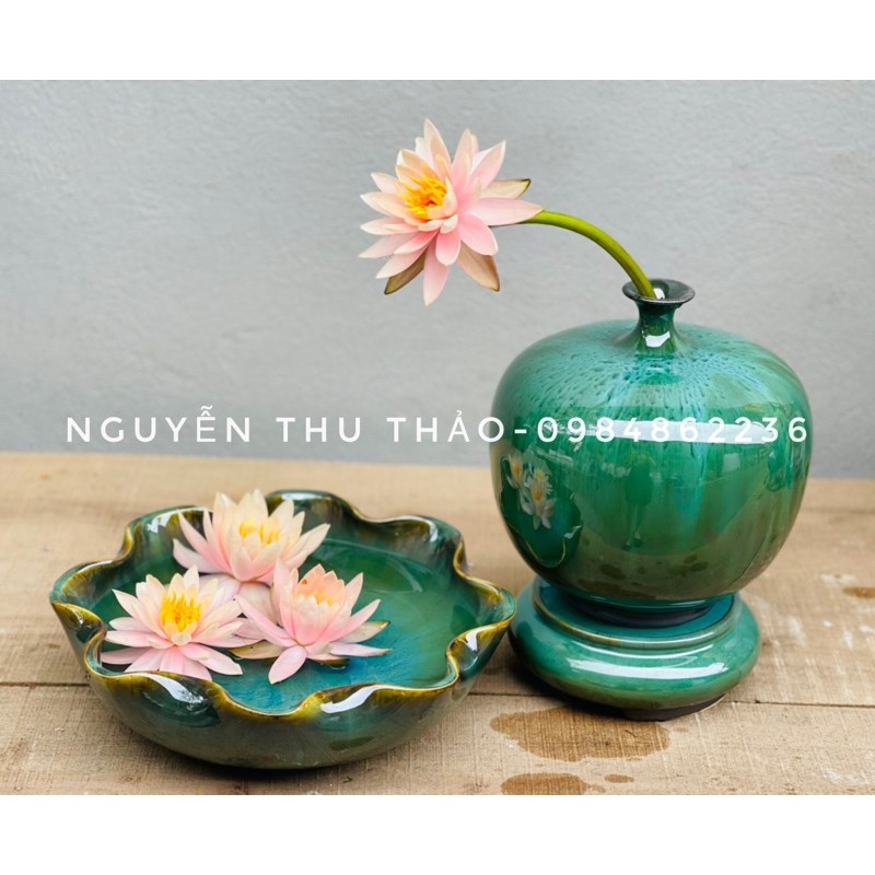 Bình trang trí - Bình hút lộc men hoả biến nghệ nhân Bát Tràng