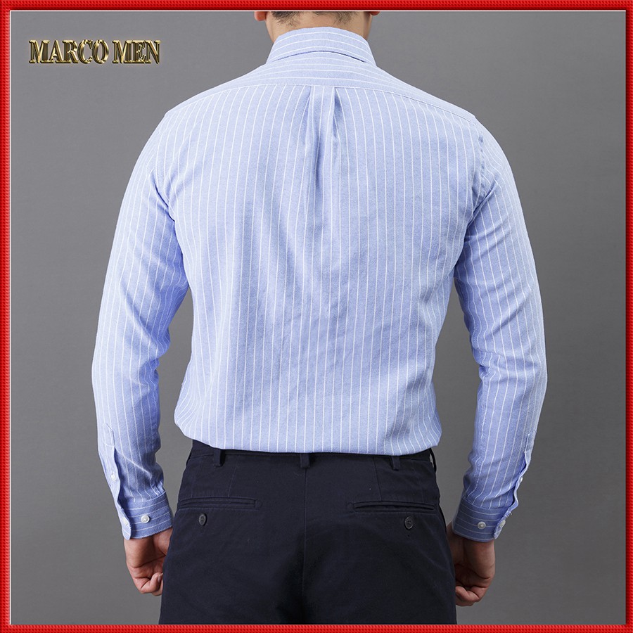 [HÀNG CAO CẤP] Áo sơ mi nam kẻ sọc dáng Regular fit phong cách hàn quốc vải oxford mát chống nhăn, thấm hút mồ hôi SM003 | BigBuy360 - bigbuy360.vn