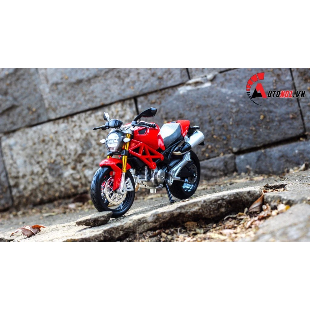 MÔ HÌNH XE DUCATI MONSTER 696 RED 1:12 MAISTO 4632