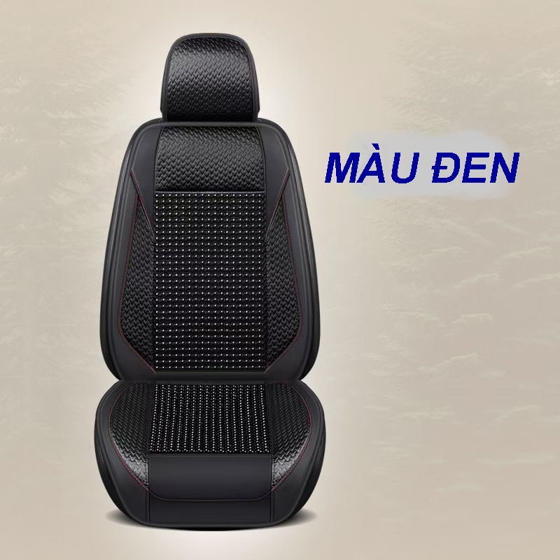 Lót Ghế Ô Tô - Áo Ghế Ô Tô Đế chống trượt Hạt Gỗ Thoáng Mát, Cao Cấp