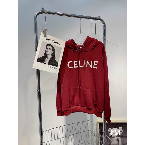 [CÓ ẢNH THẬT] Áo Nỉ Hoodie CELINE Chất Nỉ Coton FREESIZE Phong Cách Trẻ Trung