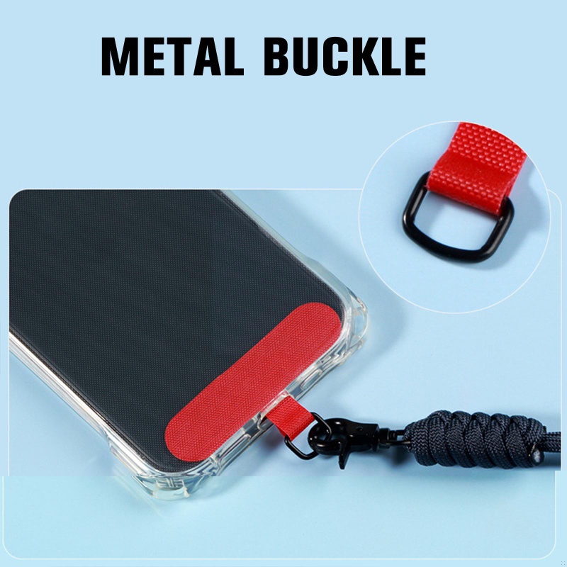 1PC Universal Mobile Phone Lanyard Card Gasket Replacement Necklace Clip Snap Cord Rope Patch Phone Hanging Cord Accessories