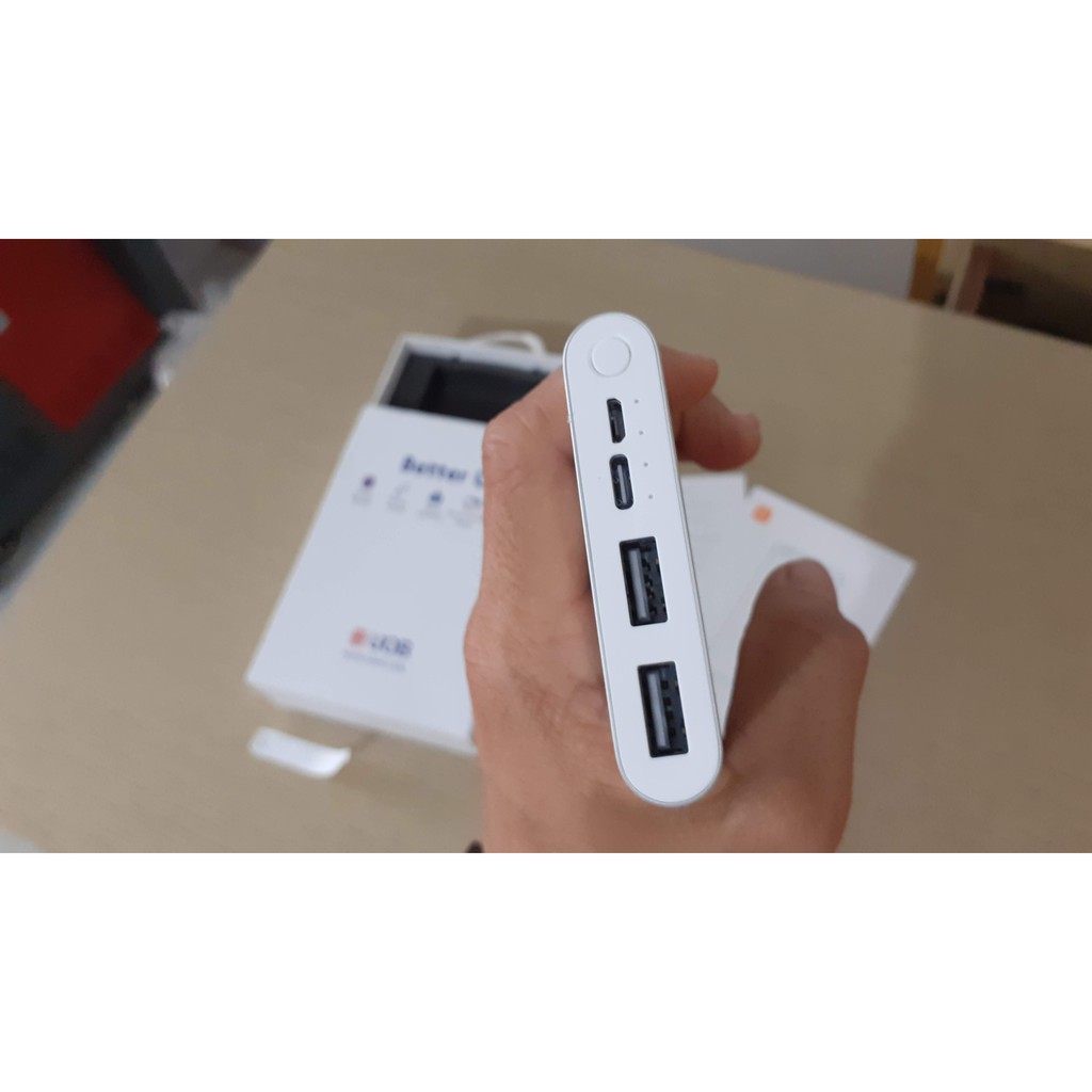 Sạc Dự Phòng Xiaomi Gen 3 Phiên Bản Nâng Cấp 2S Version 2018 10000 mAh 2 Cổng USB 1  Type C Hỗ Trợ QC 3.0