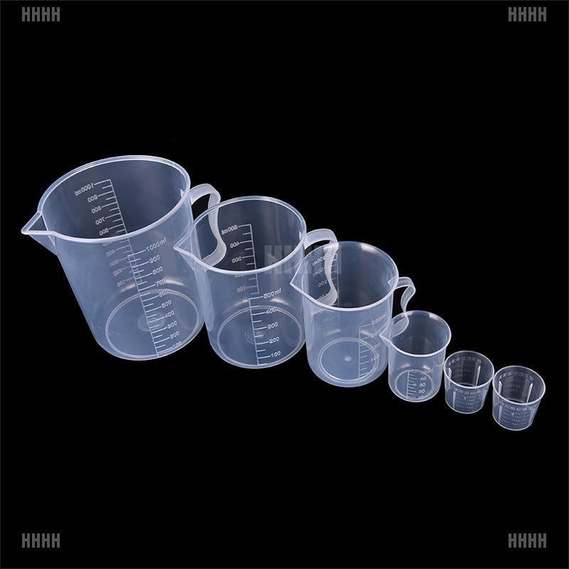 Cốc đo lường bằng nhựa 20 / 30 / 50 / 300 / 500 / 1000ml tuỳ chọn
