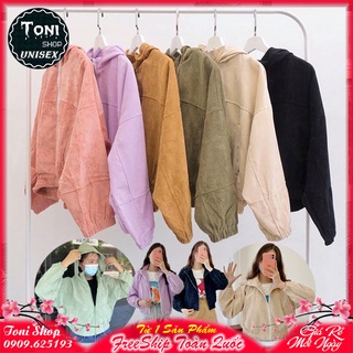 ÁO KHOÁC KAKI NHUNG GÂN Cổ Nón (M3460 - Kèm Video Ảnh Thật)