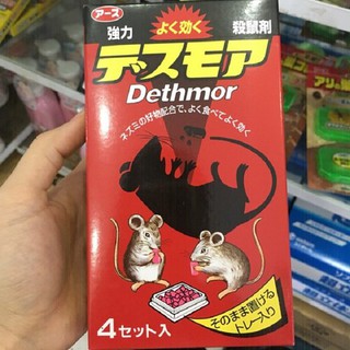 Thuốc Diệt Chuột Dethmor Nhật Bản Hộp 4 Khay