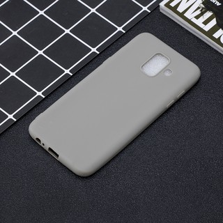 For Samsung S9 A6 J4 J6 Plus 2018 Solid Color Matte Soft TPU case