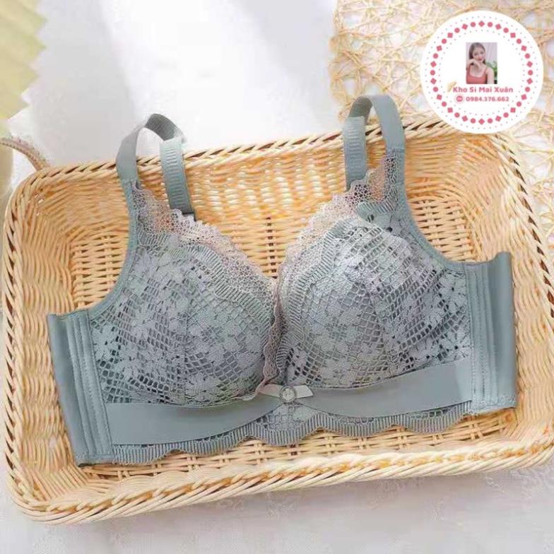 Bộ lót ren cao cấp không gọng-Nâng ngực đỉnh cao đệm hơi mềm êm như bún | BigBuy360 - bigbuy360.vn