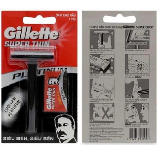 Dao cạo Gillette cán đen thay lưỡi lam thay thế dễ dàng