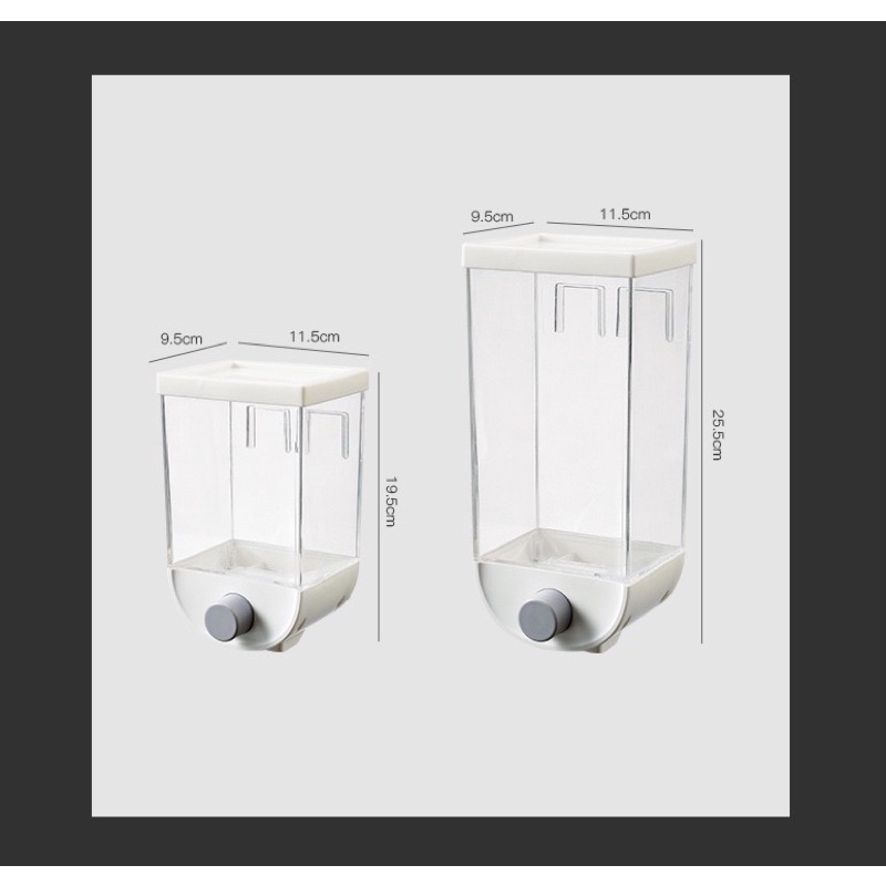 Hộp đựng thực phẩm khô treo tường tiện dụng