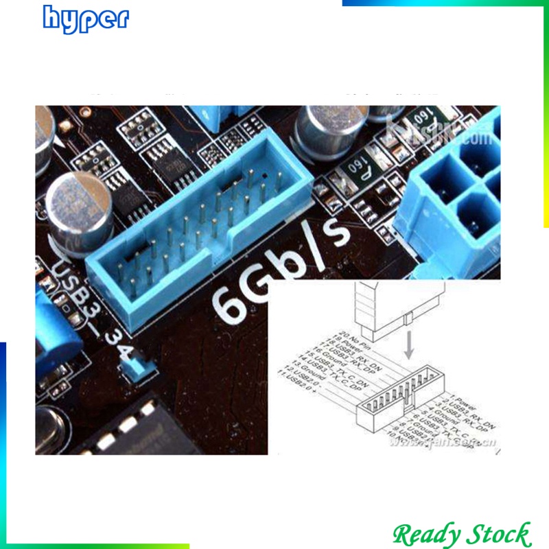 USB 3.0 3.5&quot; 4-Port Interface Hub Front Panel Hub Expansion Board Card 6Gbps