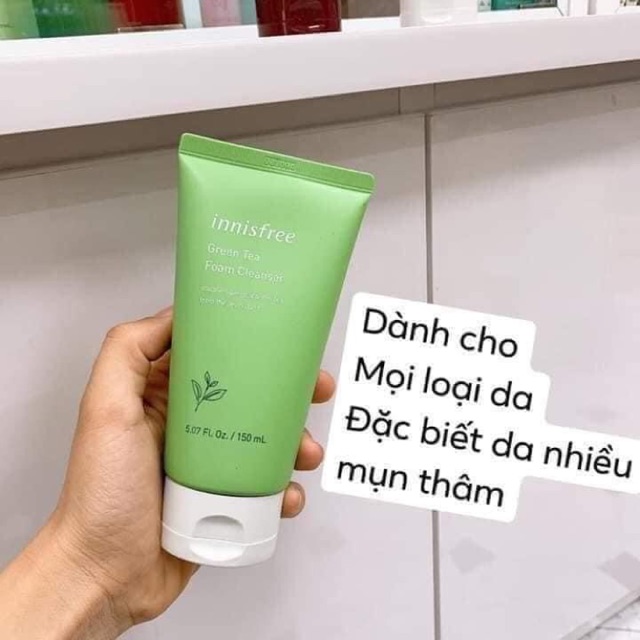 Sữa rửa mặt trà xanh mẫu mới