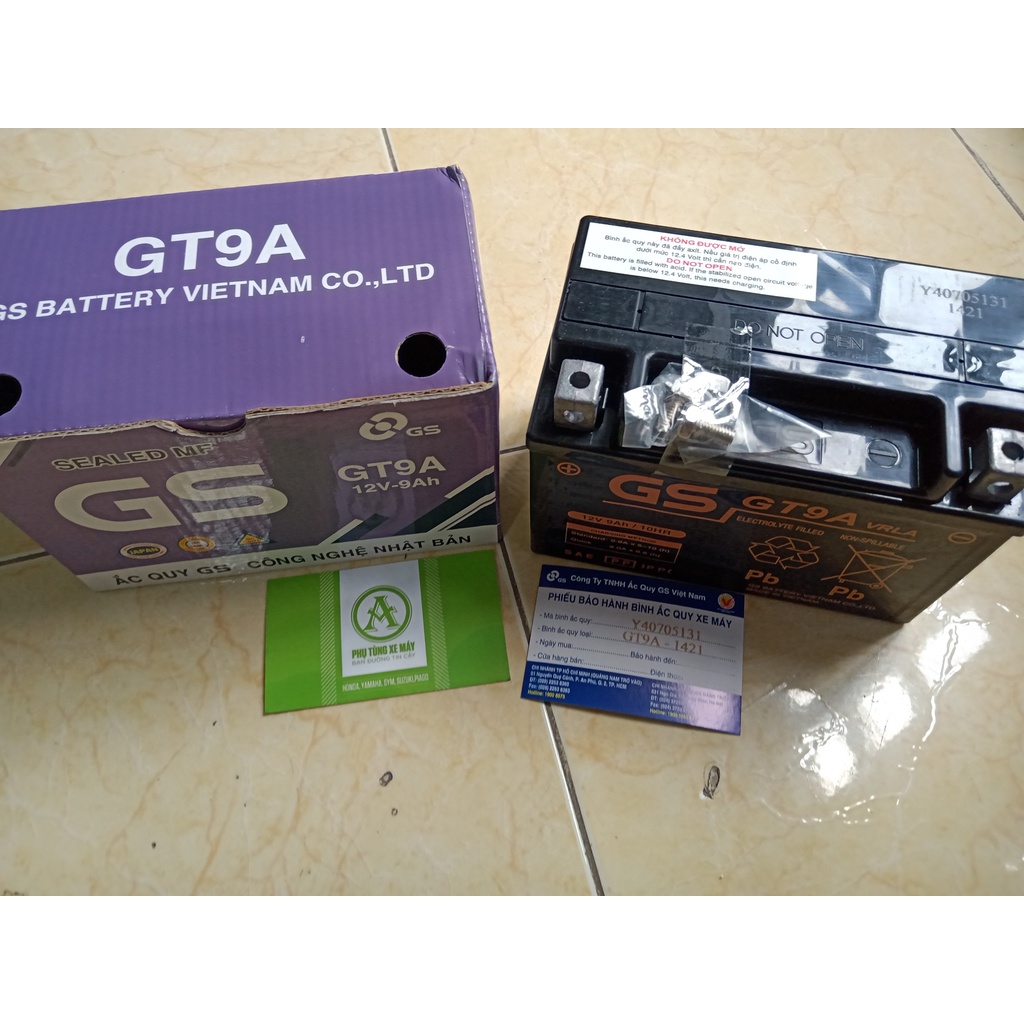 Bình ắc quy GS GT9A ( hàng chính hãng )