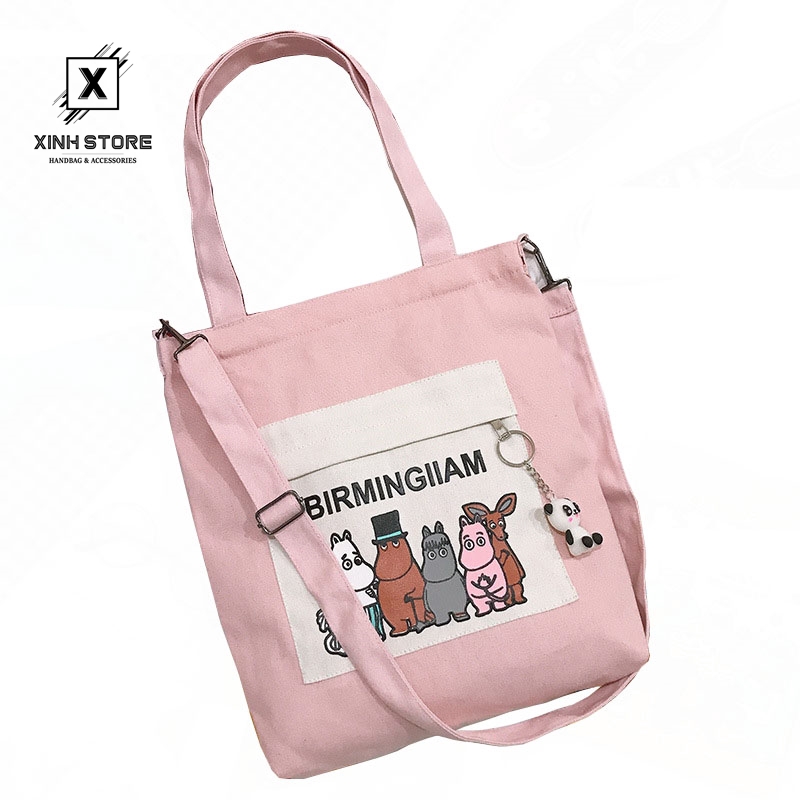 [Mã WABRBAGS giảm 20K đơn 99K] Túi Vải Tote XinhStore Hình Thú