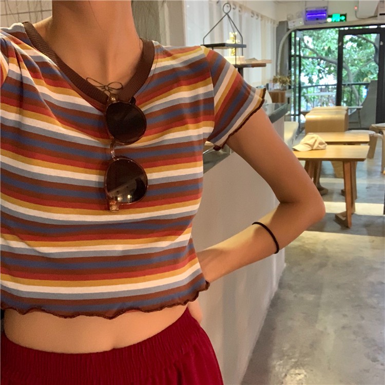 [Hàng có sẵn]Áo croptop len Ulzzang Quảng Châu ALC17