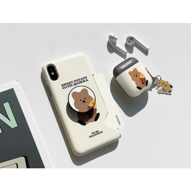 Korean earphone case Korea  MoMoCase purchase Compatible for Airpods case key ring