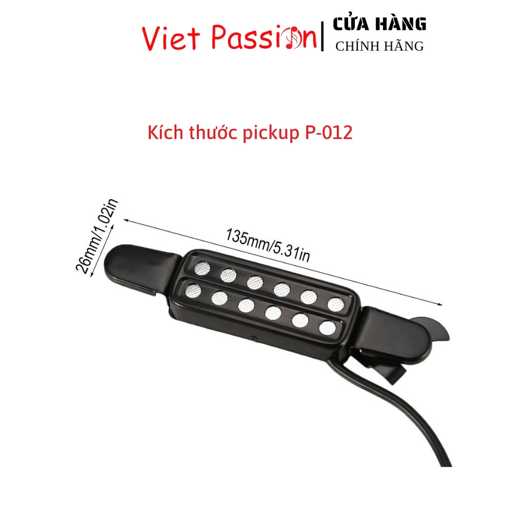 Pickup kích âm thanh đàn guitar ra loa không cần đục thùng P011 P012 AD20 chất lượng vietpassion