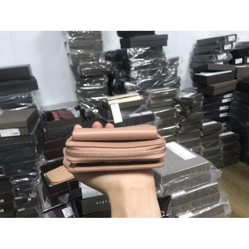 Ví Nữ  Có Hộp Front Flap Zip-Around Mini Wallet