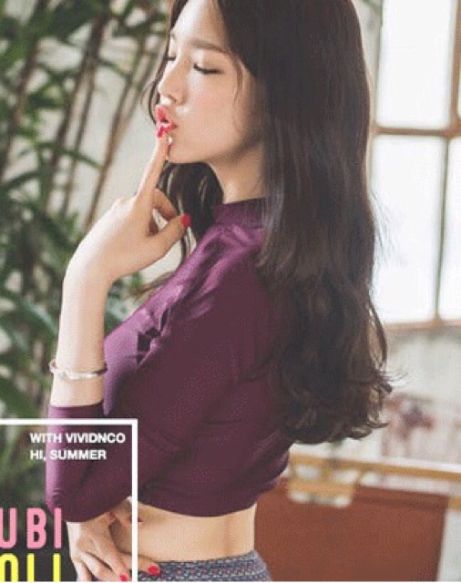Bộ bơi dài tay phong cách Hàn Quốc có ảnh thật