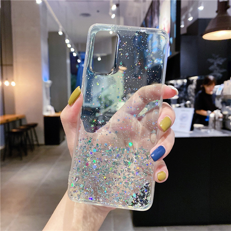 Ốp điện thoại tpu đính sequin lấp lánh cho Cho Samsung Galaxy A72 A52 A42 A32 A51 A71 A21S A11