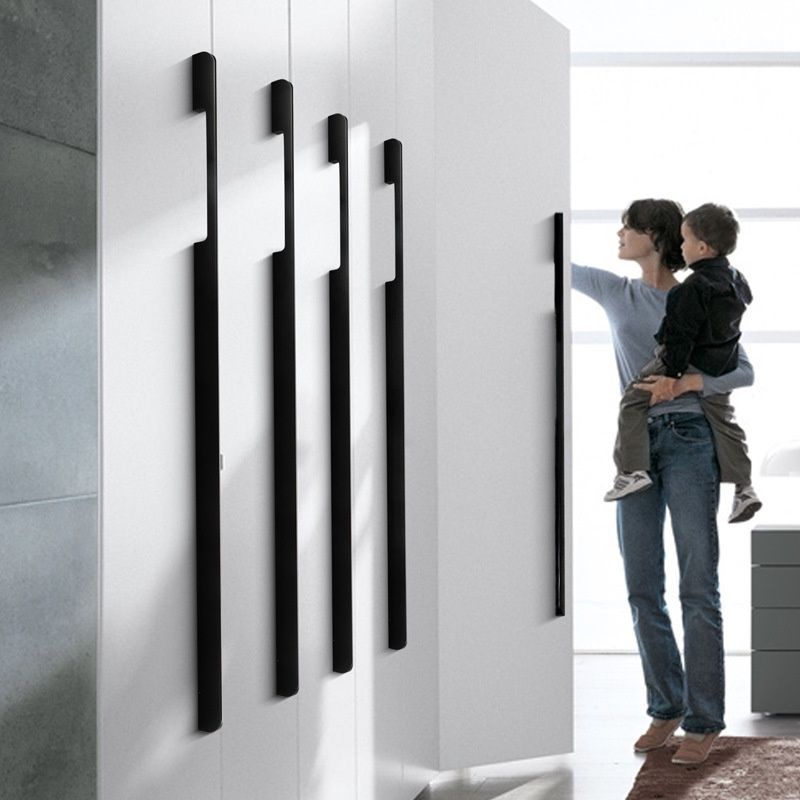 Tay nắm cửa tủ quần áo nhôm đúc cao cấp dài 1000mm- có 3 màu đen-vàng- nhôm mờ