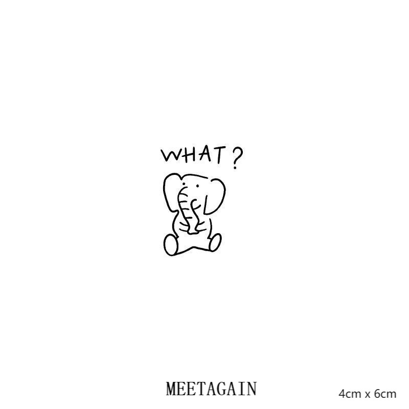Hình xăm dán tạm thời không thấm nước 4cm x 6cm 15 ngày s-035