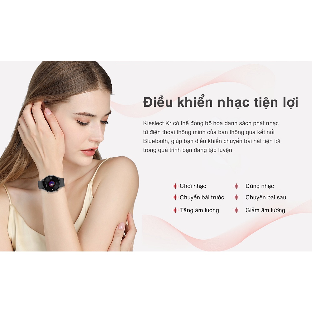 Đồng hồ Kieslect Kr Calling Smart Watch YFT2024EU nhận và trả lời cuộc gọi trên đồng hồ