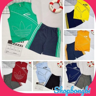 Bộ Ba Lỗ Bé Trai cotton size Đại Cồ 40-60kg