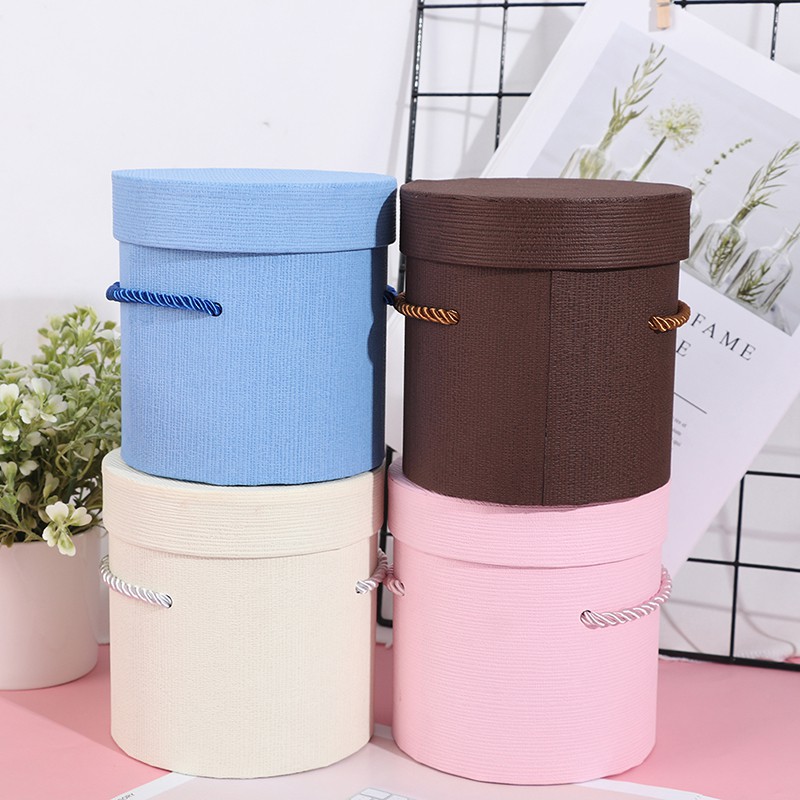 Hộp Giấy Tròn Hl 1 Làm Quà Tặng Với Hoa
