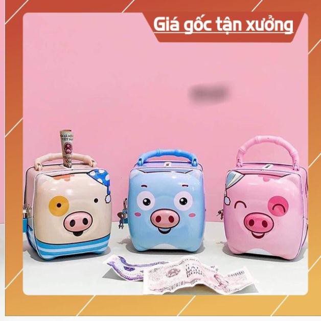 TOP Đồ Chơi Két Sắt, Két Sắt Mini, Ống Heo Tiết Kiệm Mini Cho Bé Có Khóa Đáng Yêu, Món Quà Ý Nghĩa Mẹ Dành Cho Bé