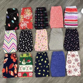 Combo 10 quần legging vải xuất cho bé gái