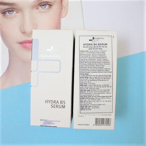[NHẬP KHẨU-TEM PHỤ] Serum GOODNDOC HYDRA B5 Dưỡng Ẩm Phục Hồi Da Mờ Thâm Sạm Nám 30ML
