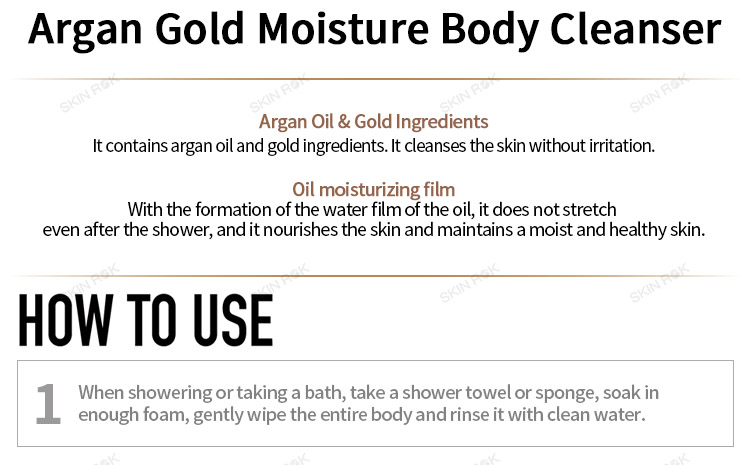 Sữa tắm thảo dược WELCOS ECO ENNEA Argan Gold Moisture Body Cleanser 730g