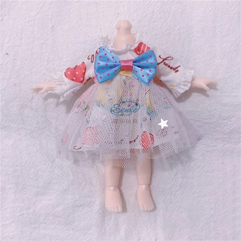 Bộ Quần Áo Thời Trang Cho Búp Bê 16cm Mới