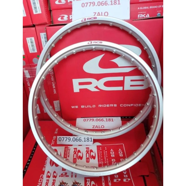 CẶP NIỀNG NHÔM RCB CHÍNH HÃNG 1.4 &1.6 TRƯỚC SAU GẮN CÁC XE MÁY WAVE DREAM SIRIUS EXCITER WINNER SAT