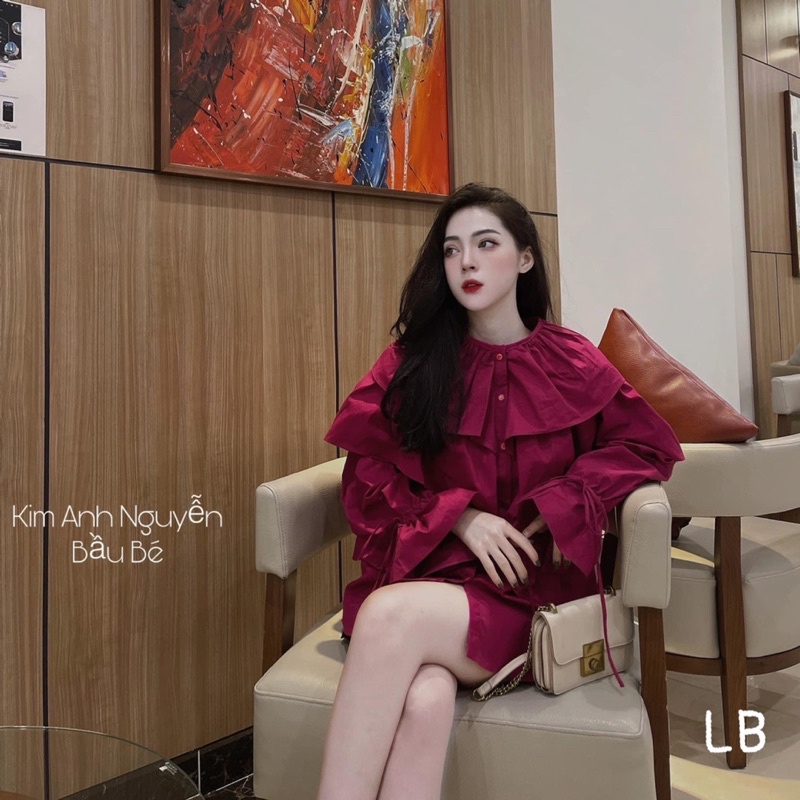 Áo sơmi bèo tầng tiểu thư