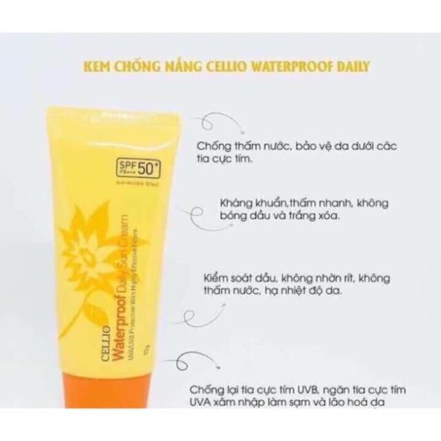 Kem Chống Nắng Cellio Hàn Quốc SPF50+++