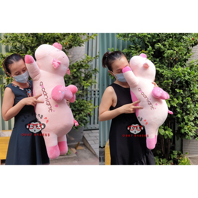 Gấu bông heo thiên thần heo goodnight heo có cánh vải mịn đẹp