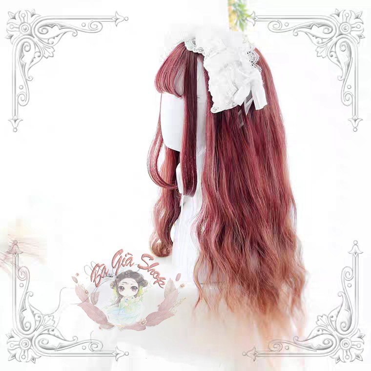 Tóc giả nguyên đầu có da đầu wig lolita